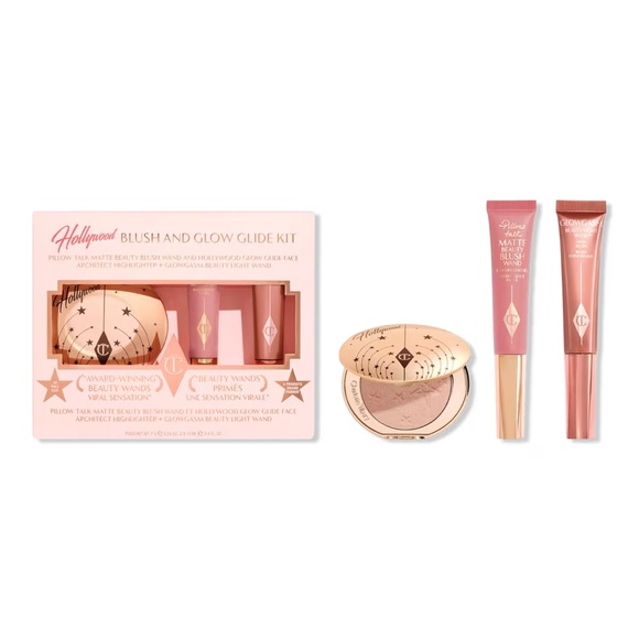 Charlotte Tilbury Hollywood Blush And Glow Glide Kit Pillow Talk Pinkgasm - Picture 1 of 5